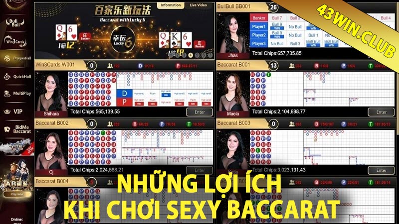 Những Lợi Ích Khi Chơi Sexy Baccarat